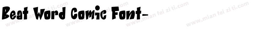 Beat Word Comic Font字体转换